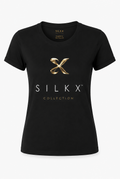 SilkX Collection™ | Signature T-Shirt – Black & Gold